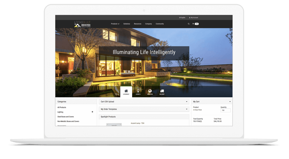 screenshot of Salesforce B2B Commerce